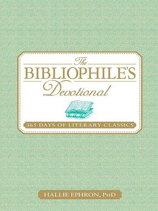 Title details for The Bibliophile's Devotional by Hallie Ephron - Wait list